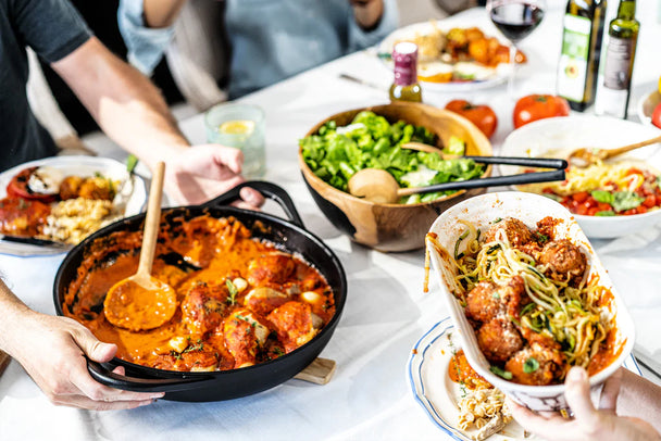 Cast Iron Chicken Thighs with No-Dairy Vodka Sauce