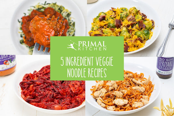 5 Ingredient Veggie Noodle Recipe photo of 4 veggie noodle recipes