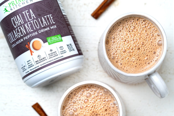 2 Minute Keto Chai Tea Latte with Collagen