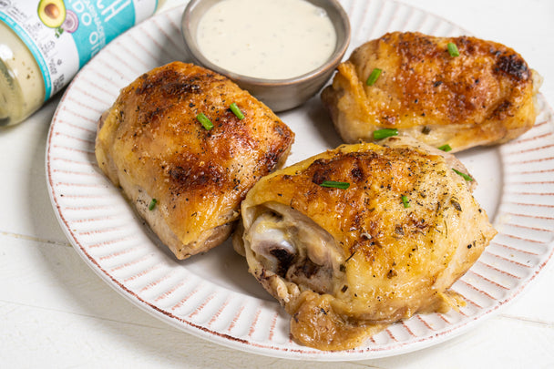 Baked Chicken Thighs with Ranch Dressing