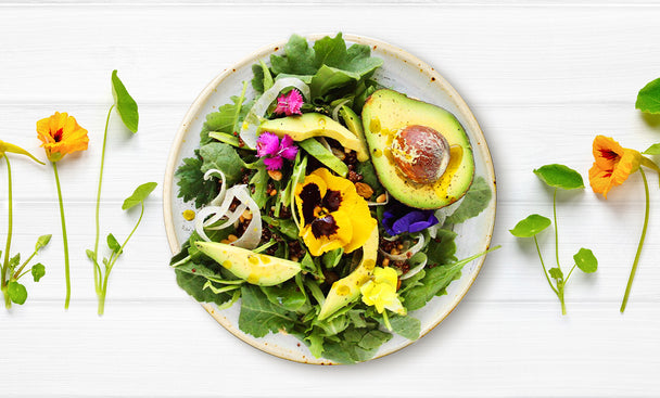 Mixed Greens Flower Salad