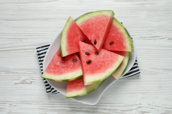 watermelon slices on a plate