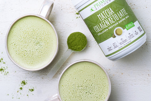 2 Ingredient Matcha Keto Latte with Collagen