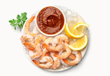 Shrimp with Keto Cocktail Sauce