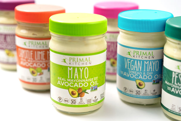 Primal Kitchen mayos with avocado oil and vegan mayos with avocado oil