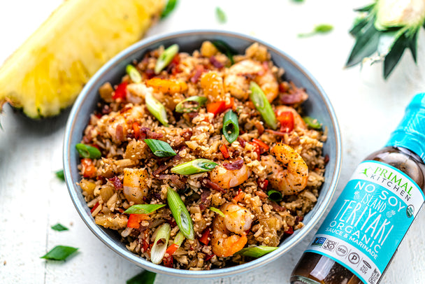 Whole30 Teriyaki Shrimp and Pineapple Stir-Fry