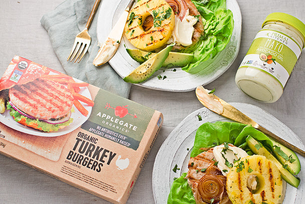 Turkey Burger Lettuce Wraps