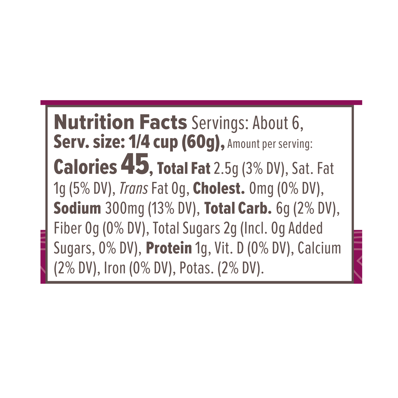 Nutrition Facts