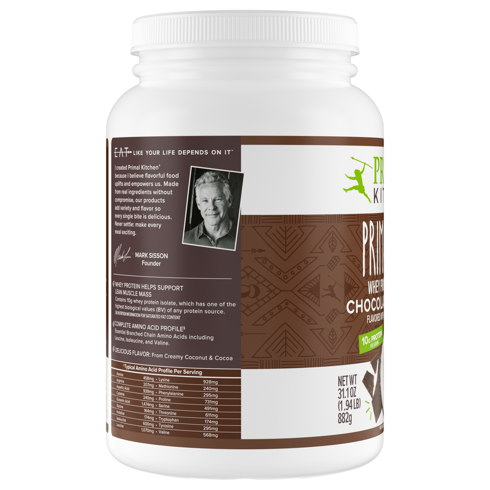 Primal Fuel: Chocolate Coconut Whey Protein Drink Mix