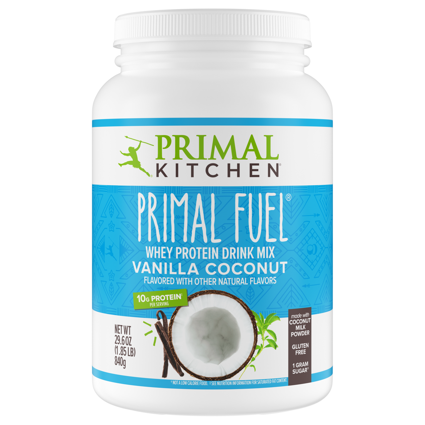 Primal Fuel: Vanilla Coconut Whey Protein Drink Mix