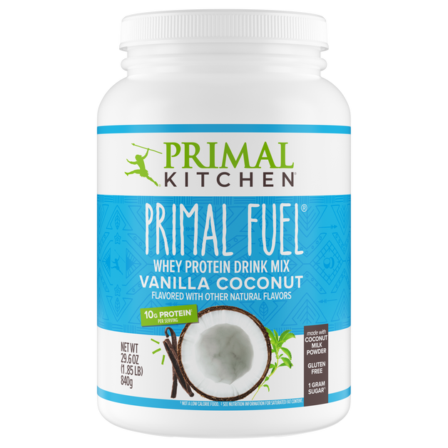 Primal Fuel: Vanilla Coconut Whey Protein Drink Mix