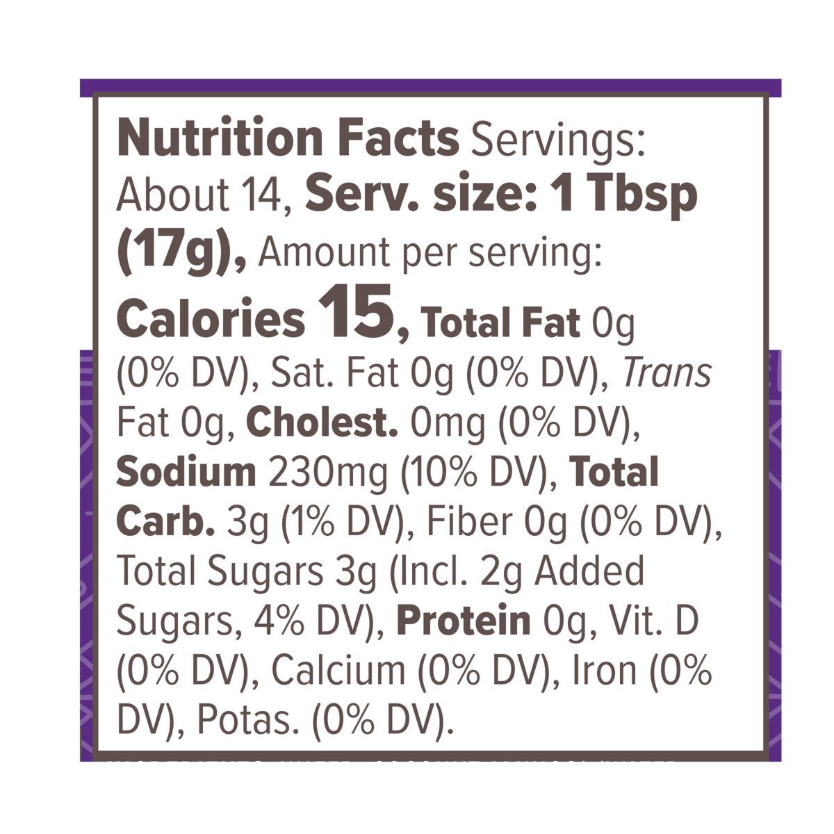 Nutrition Facts