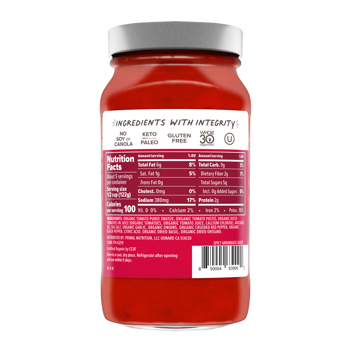 Arrabbiata Marinara Sauce