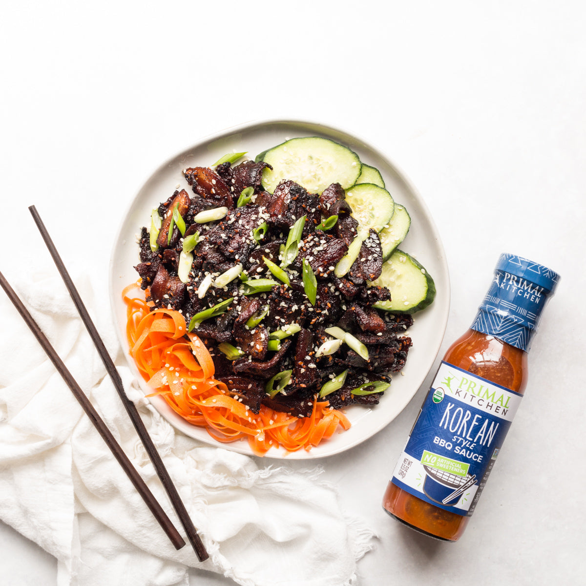 Primal Kitchen Korean BBQ Sauce with a Pork Belly recipe.